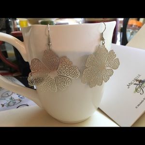 Filigree earrings, dangle earrings